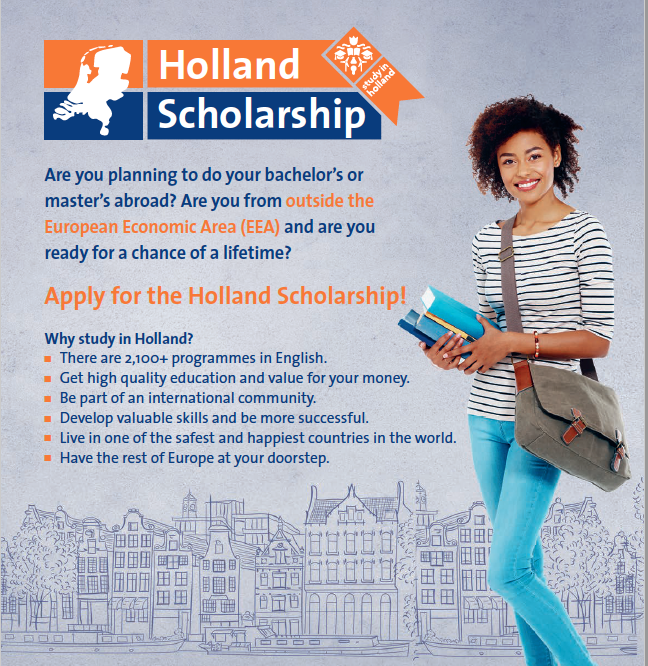 Holland Scholarships For International Students 2019/2020 Full-Time Bachelor’s or Master’s Programme