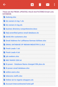 Free Nigerian Email Database Download For 2019 and 2020