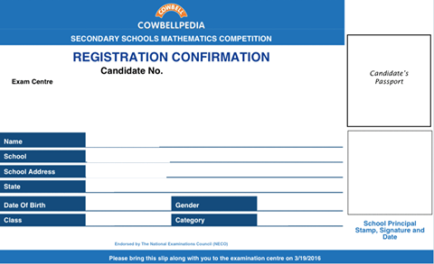 Cowbell Mathematics Competition