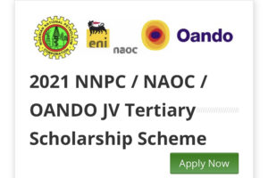 NAOC JV Tertiary Scholarship