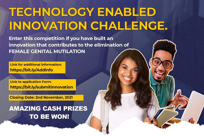 Youth Innovation Challenge to End Female Genital Mutilation 2021 ($10,000 prize)